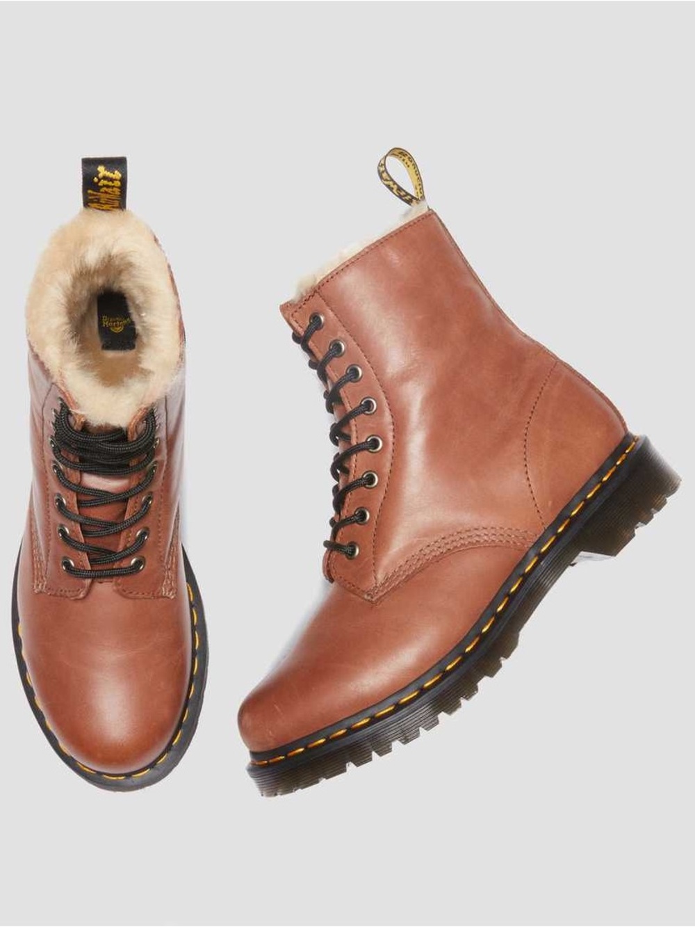 NWT DR. MARTENS 1460 SERENA FUR LINED BOOTS